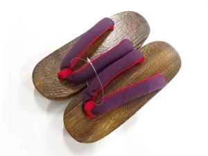 未使用品　焼桐下駄(23.5センチ)